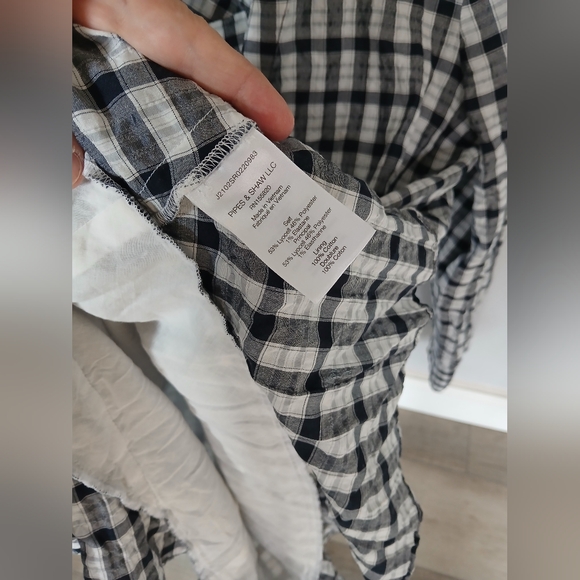 Veronica Beard Jeans Sherry Plaid Wrap Shirt dress. Size M - Picture 10 of 10